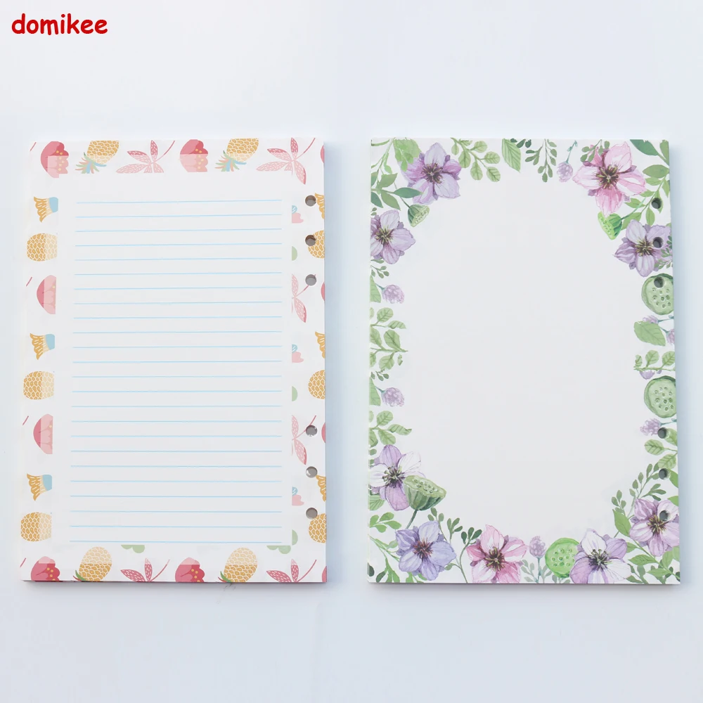 Cute cartoon flower school student notebook filler paper core stationery,candy 6 holes replacement inner paper core,A5A6
Cute cartoon flower school student notebook filler paper core stationery,candy 6 holes replacement inner paper core,A5A6