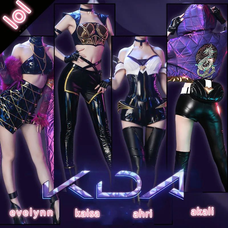 Game LOL KDA LOL Cosplay lol Ahri Akali Evelynn Kaisa KDA cosplay costume new year sexy costumes gift for girl Christmas costume
Game LOL KDA LOL Cosplay lol Ahri Akali Evelynn Kaisa KDA cosplay costume new year sexy costumes gift for girl Christmas costume