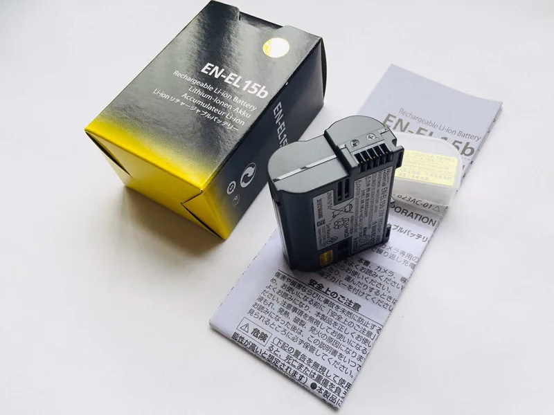EN-EL15b battery ENEL15b Rechargeable li-ion battery EN EL15b Digital Camera Batteries for Nikon Z6 Z7 Mirrorless D850 D810
EN-EL15b battery ENEL15b Rechargeable li-ion battery EN EL15b Digital Camera Batteries for Nikon Z6 Z7 Mirrorless D850 D810