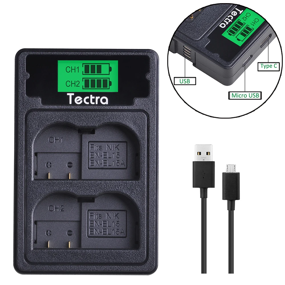 ENEL15 EN-EL15 Battery Charger for Nikon D500 D600 D610 D750 D7000 D7100 D7200 D800 D800E D810 D810A 1v1 LCD Charger
ENEL15 EN-EL15 Battery Charger for Nikon D500 D600 D610 D750 D7000 D7100 D7200 D800 D800E D810 D810A 1v1 LCD Charger