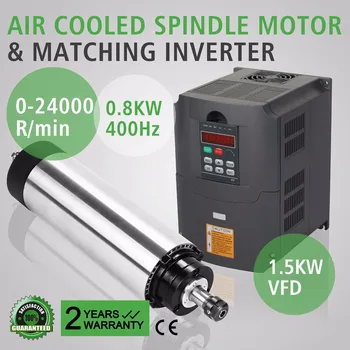 Updated 0.8KW Air-cooling Spindle Motor And Matching Inverter 1.5KW VFD
Updated 0.8KW Air-cooling Spindle Motor And Matching Inverter 1.5KW VFD