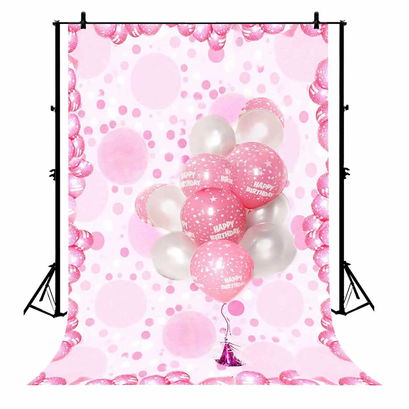 5x7ft Happy Birthday Graphic Pink Balloon Polyester Photo Background Portrait Backdrop
5x7ft Happy Birthday Graphic Pink Balloon Polyester Photo Background Portrait Backdrop