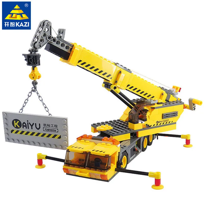 KAZI 8045 Block City Crane Blocks BULLDOZER Building Blocks Sets 380pcs Educational DIY Bricks Building Toys For Children gift
KAZI 8045 Block City Crane Blocks BULLDOZER Building Blocks Sets 380pcs Educational DIY Bricks Building Toys For Children gift