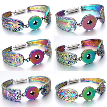 2019 New Snap Bracelets for Women Vintage Colorful Magnetic Button Bracelet Bangle Fit 18MM 20mm Snap Button Bracelet Jewelry
2019 New Snap Bracelets for Women Vintage Colorful Magnetic Button Bracelet Bangle Fit 18MM 20mm Snap Button Bracelet Jewelry