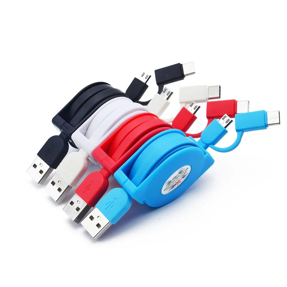 mini usb cable Universal Micro USB fast data charger for phone 1M/3FT & Type-C 2 in 1 Retractable Data Charger Cable Cord z75
mini usb cable Universal Micro USB fast data charger for phone 1M/3FT & Type-C 2 in 1 Retractable Data Charger Cable Cord z75