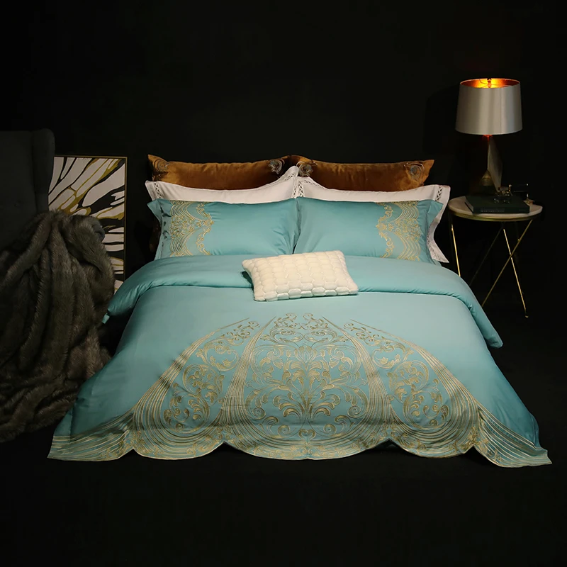4pcs Bedding Set Queen Size King Size green Duvet Cover Bed Sheet Bedspread Egyptian Cotton Bed Sheets Embroidery Bed Linen
4pcs Bedding Set Queen Size King Size green Duvet Cover Bed Sheet Bedspread Egyptian Cotton Bed Sheets Embroidery Bed Linen