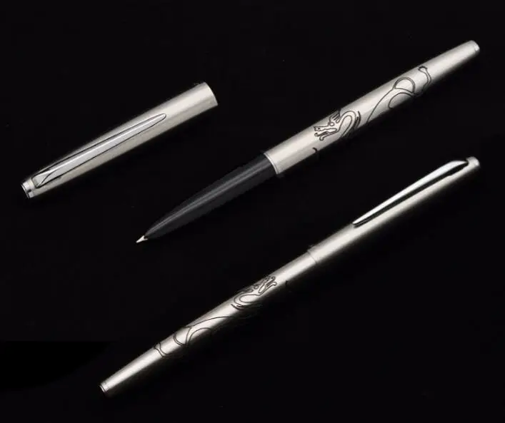 911 Financial 0.38mm Extremely fine nib Fountain pen Stainless steel Silver Ink Pens Gift Box select School & Office supplies
911 Financial 0.38mm Extremely fine nib Fountain pen Stainless steel Silver Ink Pens Gift Box select School & Office supplies
