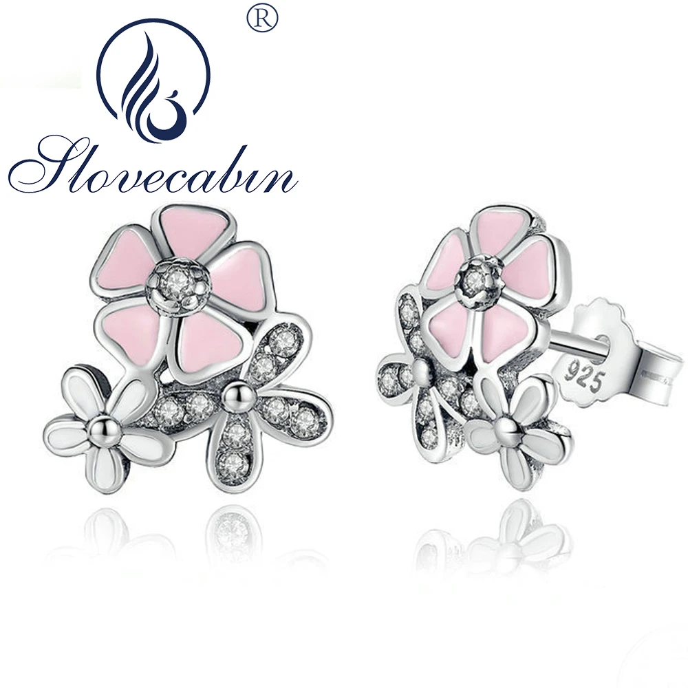 Slovecabin Compatible With Luxury Bijoux Jewelry Authentic 925 Sterling Silver Poetic Blooms Flowers Stud Earrings For Female
Slovecabin Compatible With Luxury Bijoux Jewelry Authentic 925 Sterling Silver Poetic Blooms Flowers Stud Earrings For Female