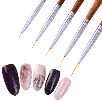 5 Pcs UV Gel Liner Drawing Brush Painting Acrylic Pen Redwood Handle Nail Art Tool
5 Pcs UV Gel Liner Drawing Brush Painting Acrylic Pen Redwood Handle Nail Art Tool