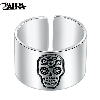 ZABRA 925 Silver Skull Signet Rings For Women Men Adjustable High Polished Cool Simple Fashion Rock Sterling Silver Jewelry
ZABRA 925 Silver Skull Signet Rings For Women Men Adjustable High Polished Cool Simple Fashion Rock Sterling Silver Jewelry