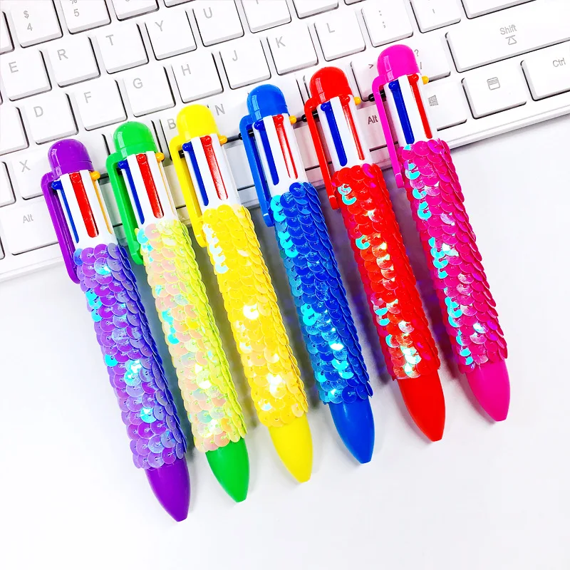Novelty Sequin Multi Color Ballpoint Pen Multifunction 6 In 1 Colorful Ball Pen Girls Gifts Office School Stationery Supplies
Novelty Sequin Multi Color Ballpoint Pen Multifunction 6 In 1 Colorful Ball Pen Girls Gifts Office School Stationery Supplies
