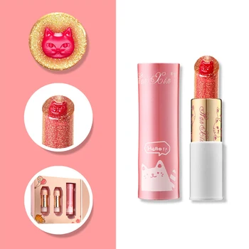 Cute Cat Shaped Creative Lipstick 3pcs/Set Shining Waterproof Long Lasting Moisturizing Smooth Lipstick Matte
Cute Cat Shaped Creative Lipstick 3pcs/Set Shining Waterproof Long Lasting Moisturizing Smooth Lipstick Matte