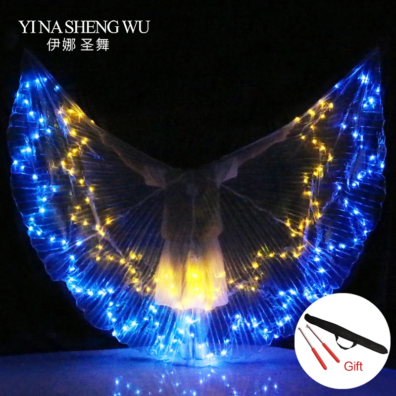 Adults Wings Colorful LED Dance Props ISIS Wings Belly Dance Professional Dance Accessory Belly Dance LED Wings With Sticks Bag
Adults Wings Colorful LED Dance Props ISIS Wings Belly Dance Professional Dance Accessory Belly Dance LED Wings With Sticks Bag