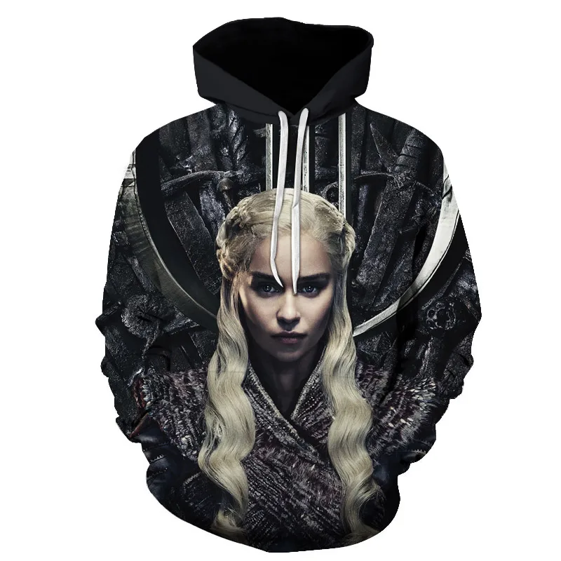 3D Print Game of Thrones Daenerys Targaryen Hoodies Casual Mans hoodie Stark of Winterfell Sweatshirts Harajuku Unisex Tops
3D Print Game of Thrones Daenerys Targaryen Hoodies Casual Mans hoodie Stark of Winterfell Sweatshirts Harajuku Unisex Tops