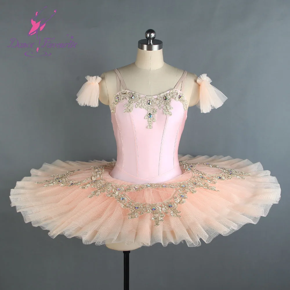 Бледно розовая Новая профессиональная балетная пачка для девочек и женщин