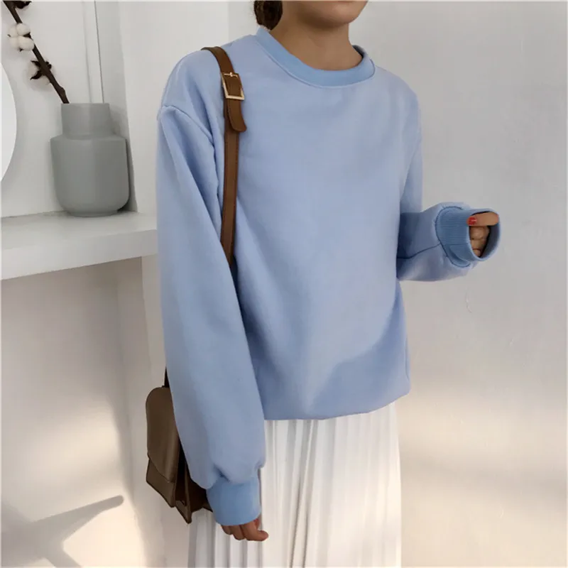 Sudaderas Mujer 2018 Winter Harajuku Solid Sweatshirt Women Long Sleeve Pullover Loose Women Hoodies Sweatshirt Casual Tracksuit
Sudaderas Mujer 2018 Winter Harajuku Solid Sweatshirt Women Long Sleeve Pullover Loose Women Hoodies Sweatshirt Casual Tracksuit