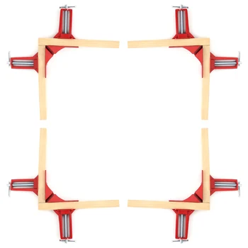 4 X 75 mm Angle clamp Right angle clip Red