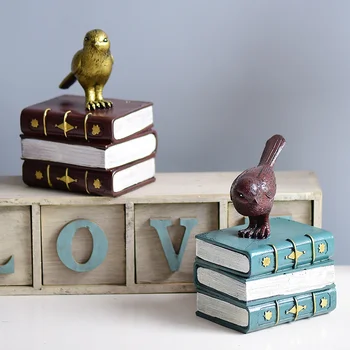 Retro Resin Crafts Decorative Bird BookShelf Study Room Office Desktop Utility Bookends Furnishings Home Decoration Accessories
Retro Resin Crafts Decorative Bird BookShelf Study Room Office Desktop Utility Bookends Furnishings Home Decoration Accessories