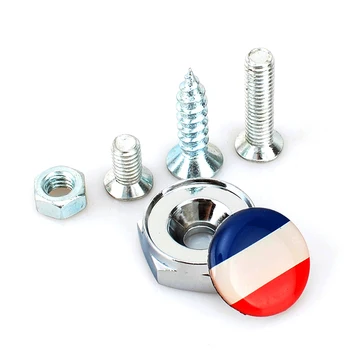 4PCS/Set New French Flag Car License Plate Bolts Screws with Gasket Modification For Car Models Styling Metal Alloy Accessories
4PCS/Set New French Flag Car License Plate Bolts Screws with Gasket Modification For Car Models Styling Metal Alloy Accessories