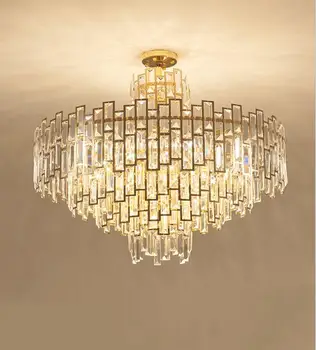 Postmodern stainless steel light luxury crystal chandelier villa duplex building simple exhibition hall creative personality
Postmodern stainless steel light luxury crystal chandelier villa duplex building simple exhibition hall creative personality