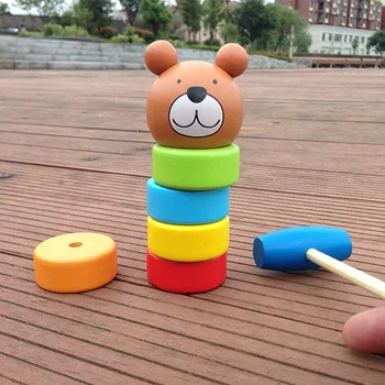 Wooden Stacked Toys Colorful Cute Cartoon Stacking Blocks Toy Wood Tower Toys for Children Kids Intelligence Developing Toy
Wooden Stacked Toys Colorful Cute Cartoon Stacking Blocks Toy Wood Tower Toys for Children Kids Intelligence Developing Toy