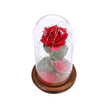 Beauty And The Beast Rose , Glass Dome Led String Lights Inside Red Silk Rose With Wooden Base Forever Rose Best Gifts For Mom
Beauty And The Beast Rose , Glass Dome Led String Lights Inside Red Silk Rose With Wooden Base Forever Rose Best Gifts For Mom