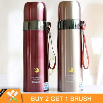 350ML/500ML Portable Bullet Stainless Steel Thermos with Cups Travel Coffee Thermos Tea Bottle Vacuum Flask for Water Thermoses
350ML/500ML Portable Bullet Stainless Steel Thermos with Cups Travel Coffee Thermos Tea Bottle Vacuum Flask for Water Thermoses
