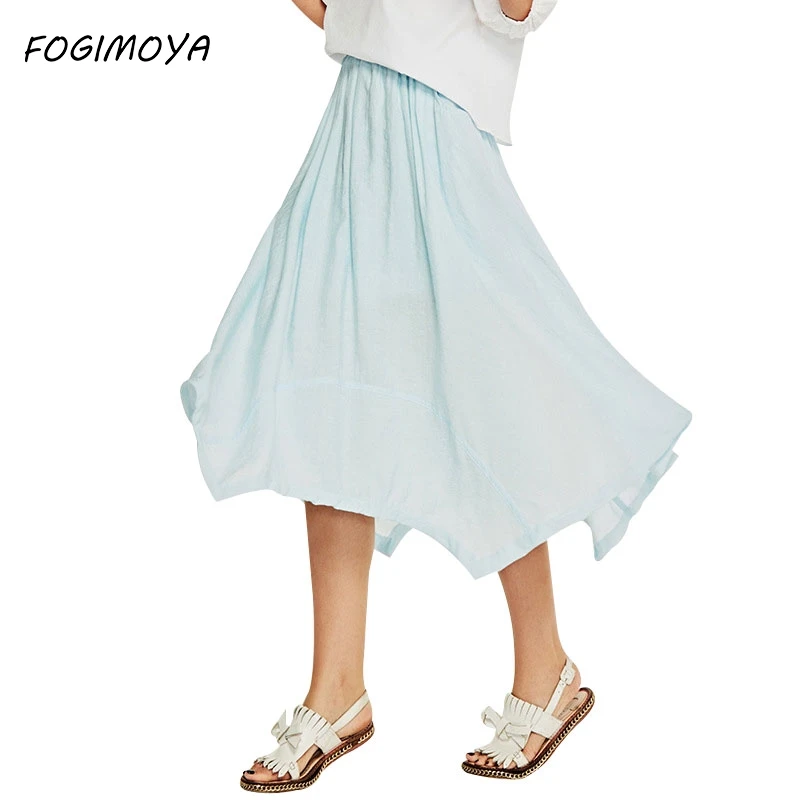 Fogimoya 2018 Cotton Linen Bohemian Skirt Women Summer Asymmetrical Long Skirts Women's Casual Wild Skirt Pleated Simple Skirts
Fogimoya 2018 Cotton Linen Bohemian Skirt Women Summer Asymmetrical Long Skirts Women's Casual Wild Skirt Pleated Simple Skirts