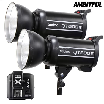 2PCS Godox QT600II GN76 1/8000s High Speed Sync Flash Strobe Light + Built in 2.4G Wirless System and X1T-N Trigger For Nikon
2PCS Godox QT600II GN76 1/8000s High Speed Sync Flash Strobe Light + Built in 2.4G Wirless System and X1T-N Trigger For Nikon