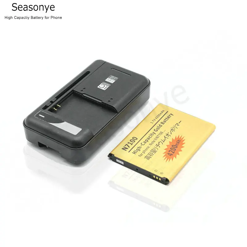 Seasonye 4200mAh EB595675LU Gold Replacement Battery + Universal Charger For Samsung Galaxy Note 2 II Note2 N7100 N7105 N7102
Seasonye 4200mAh EB595675LU Gold Replacement Battery + Universal Charger For Samsung Galaxy Note 2 II Note2 N7100 N7105 N7102