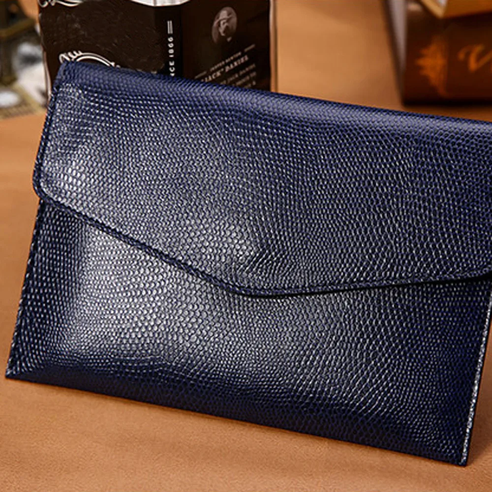 Splendid Black Leather Card Cash Receipt Holder Organizer Bifold Button Wallet Purse