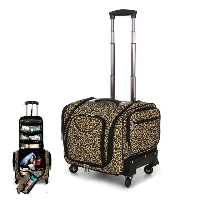 travel tale Multifunction Leopard Rolling Luggage Spinner High capacity Suitcase Wheels Carry On Trolley Cabin Travel Bag 
travel tale Multifunction Leopard Rolling Luggage Spinner High capacity Suitcase Wheels Carry On Trolley Cabin Travel Bag