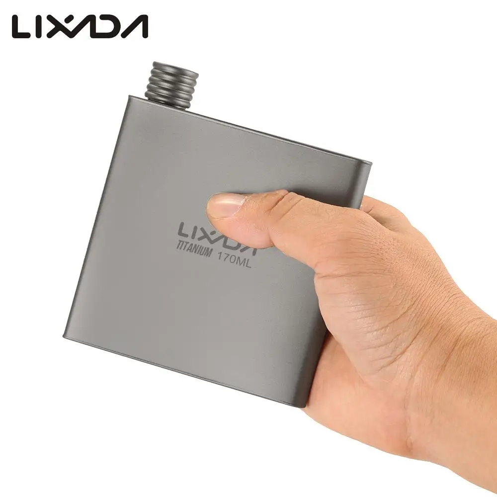 Lixada Outdoor Portable Alcohol Drink Bottle Pot for Travel Camping Backpacking Titanium Wine Flask 200ml Lightweight
Lixada Outdoor Portable Alcohol Drink Bottle Pot for Travel Camping Backpacking Titanium Wine Flask 200ml Lightweight