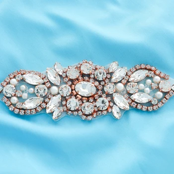 Wholesale Accessories Bridal Wide Garment Wedding Dresses Handmade Rhinestone Pearl Gold Silver Beaded DIY Applique Crystal S172
Wholesale Accessories Bridal Wide Garment Wedding Dresses Handmade Rhinestone Pearl Gold Silver Beaded DIY Applique Crystal S172