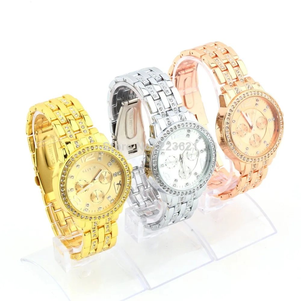 1Pcs Women's Men Unisex Alloy Quartz Rhinestone Gold Luxury Quartz Wrist Watch New Hot Selling
1Pcs Women's Men Unisex Alloy Quartz Rhinestone Gold Luxury Quartz Wrist Watch New Hot Selling