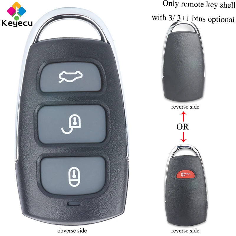 KEYECU Replacement Remote Car Key Shell Case - 3/ 3+1 Buttons - FOB for Hyundai Elantra Sonata i10 for Kia Sorento Cerato Forte
KEYECU Replacement Remote Car Key Shell Case - 3/ 3+1 Buttons - FOB for Hyundai Elantra Sonata i10 for Kia Sorento Cerato Forte