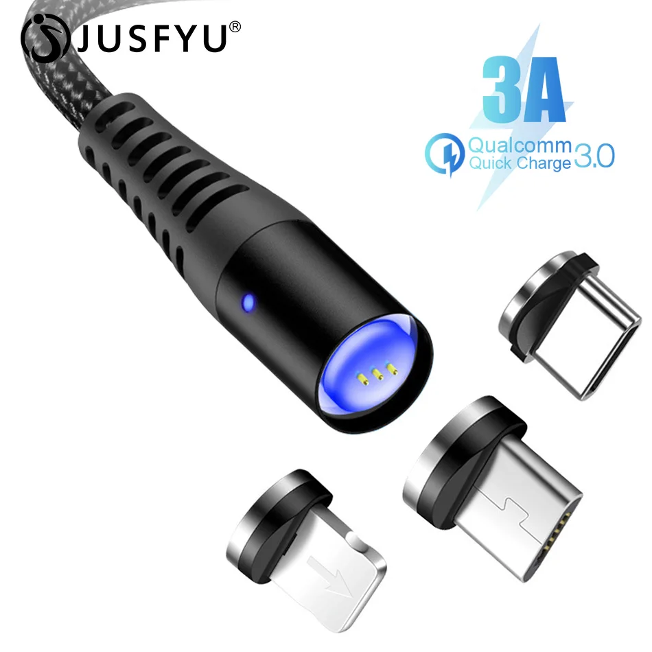 3A Magnetic Cable 1m LED Type C Micro USB Magnetic Charger Cable For Samsung S10 iPhone X XS Max XR 7 8 6 Mobile USB C Cable
3A Magnetic Cable 1m LED Type C Micro USB Magnetic Charger Cable For Samsung S10 iPhone X XS Max XR 7 8 6 Mobile USB C Cable