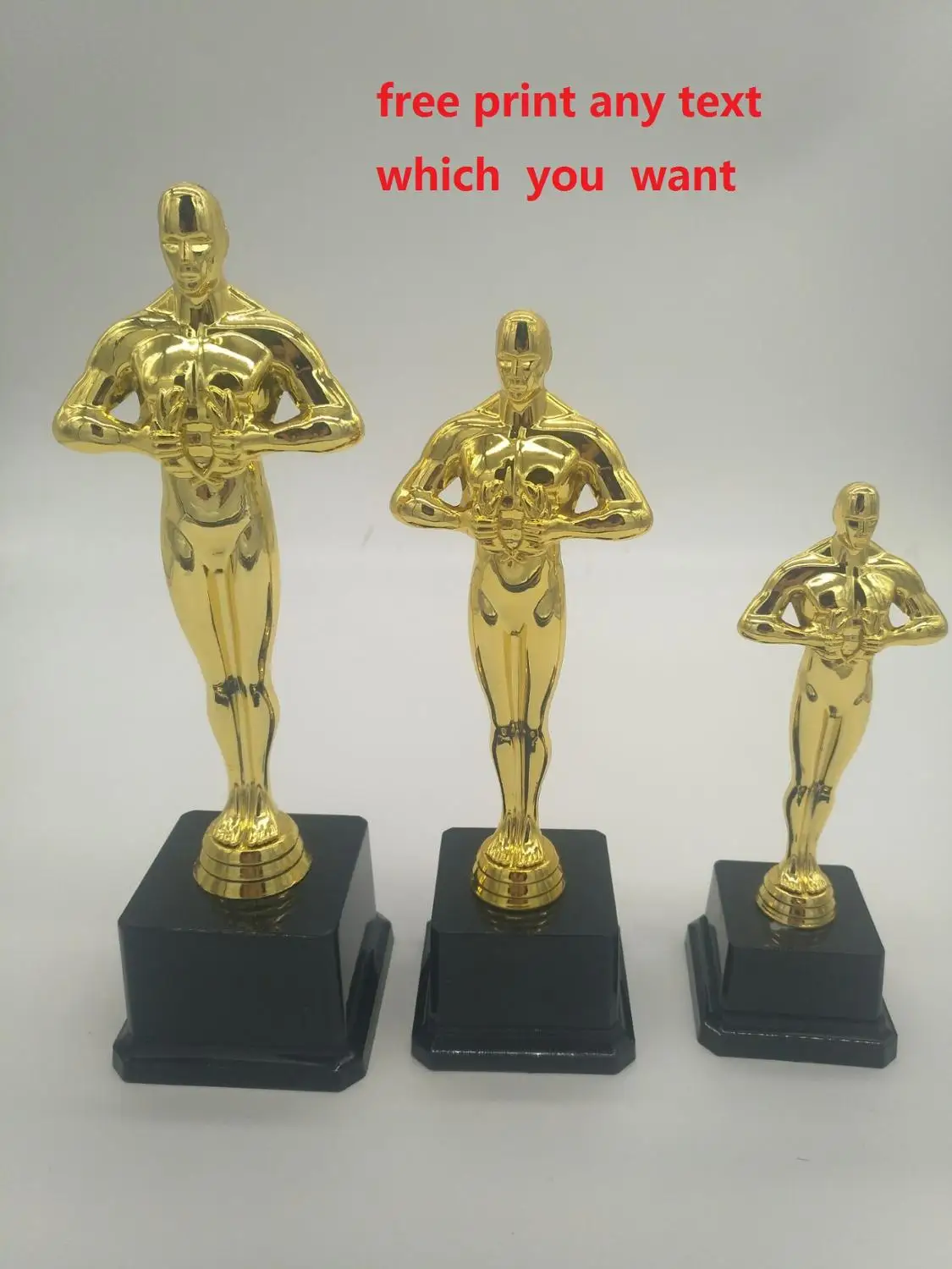 free Print Oscar Statuette Cheap Plastic Trophy Gold Plated Award Prank Practical Joke Stage Property Home Decor
free Print Oscar Statuette Cheap Plastic Trophy Gold Plated Award Prank Practical Joke Stage Property Home Decor
