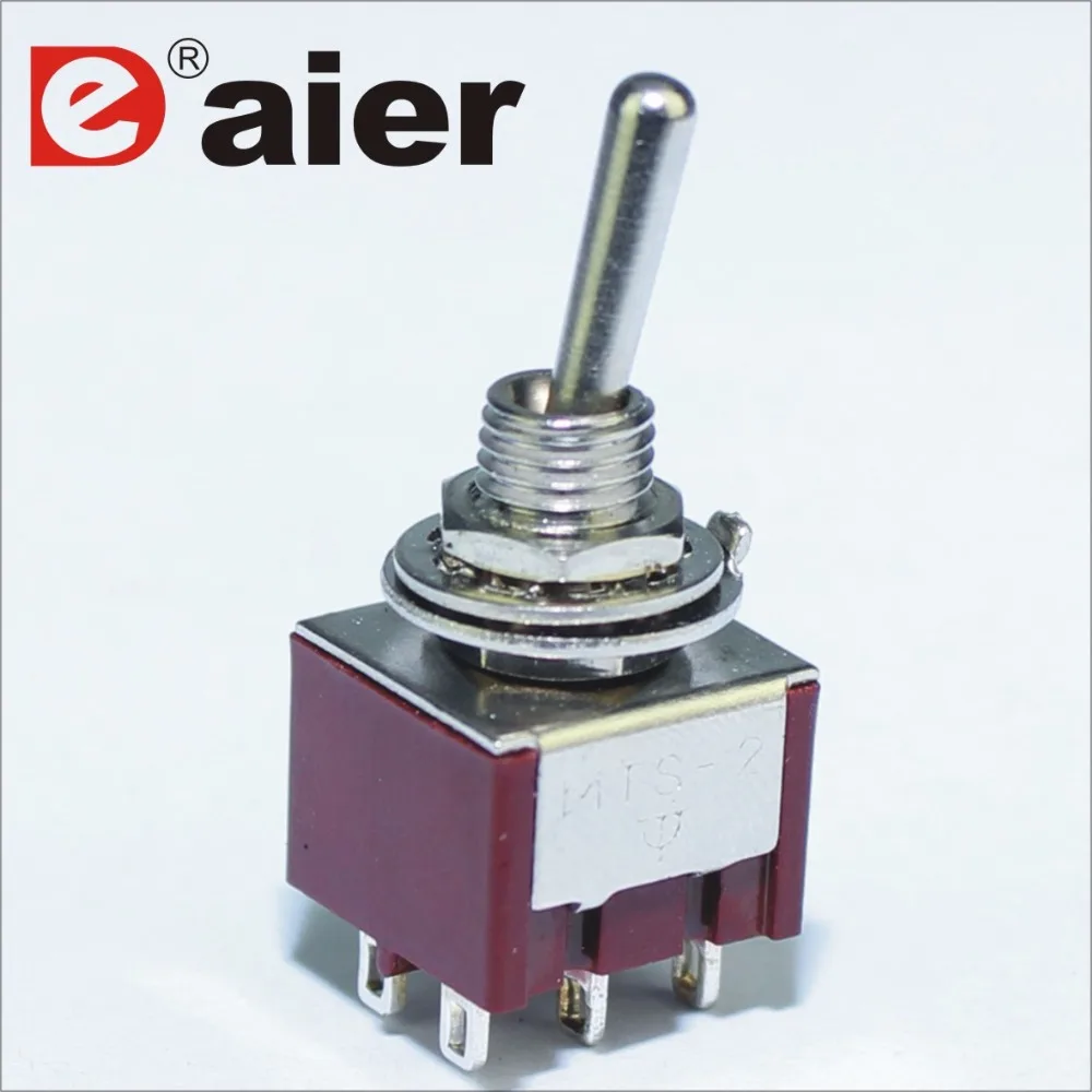 100PCS MTS-2033 ON ON ON Toggle Switch 6MM 3A 250VAC 6A 125VAC 6 PIN Mini Latching Guitar Pedal Switch Guitar Parts
100PCS MTS-2033 ON ON ON Toggle Switch 6MM 3A 250VAC 6A 125VAC 6 PIN Mini Latching Guitar Pedal Switch Guitar Parts