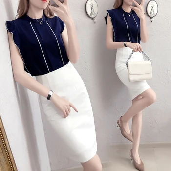 Temperament Fashion Summer Costumes For Women Office Lady Waist Was Thin Ensemble Femme Deux Pieces Elegant Wild Skirt Set
Temperament Fashion Summer Costumes For Women Office Lady Waist Was Thin Ensemble Femme Deux Pieces Elegant Wild Skirt Set