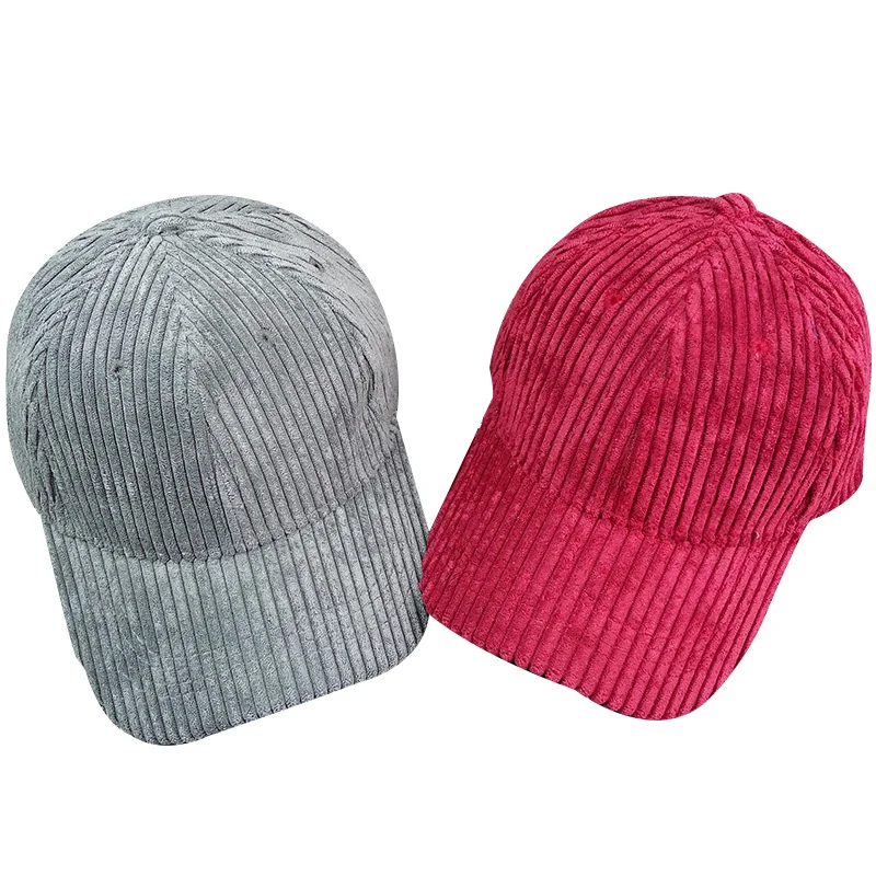 Men Corduroy Baseball Cap Solid Unisex Couple Casquette Hats Autumn Winter Women Snapback Caps Fashion Hip Hop Caps For Women (16)