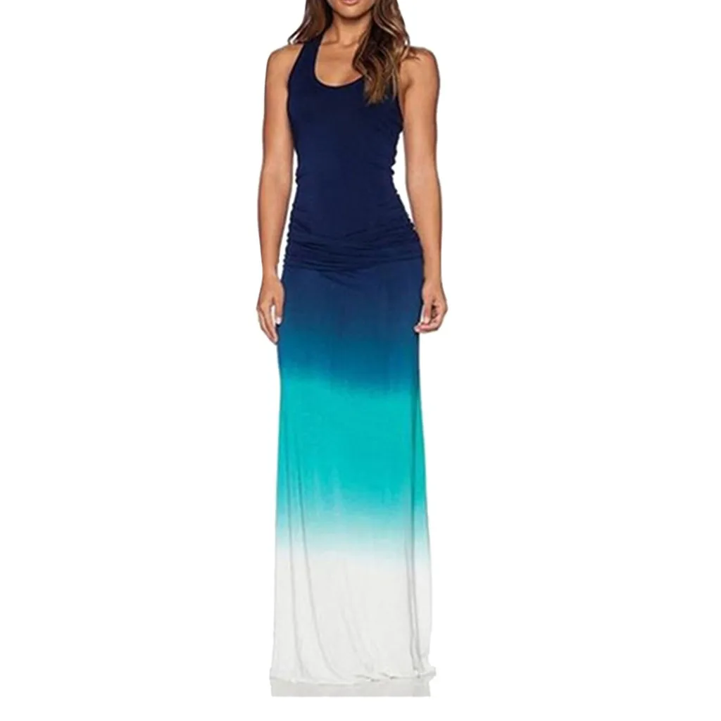 MUQGEW 2019 summer fashion women long dress sexy dress Women Long Dress Beach Sleeveless Vest Gradient Color Waist Dress#G4
MUQGEW 2019 summer fashion women long dress sexy dress Women Long Dress Beach Sleeveless Vest Gradient Color Waist Dress#G4