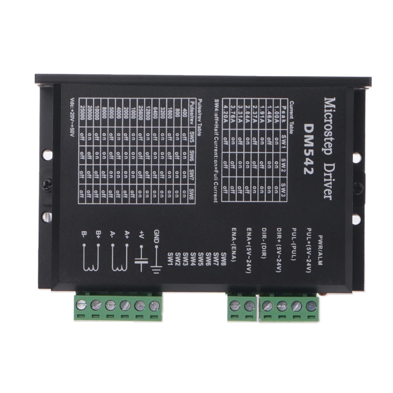 DM542 Stepper Motor Driver For 57 86 Series 2-phase Digital Stepper Motor Driver
DM542 Stepper Motor Driver For 57 86 Series 2-phase Digital Stepper Motor Driver