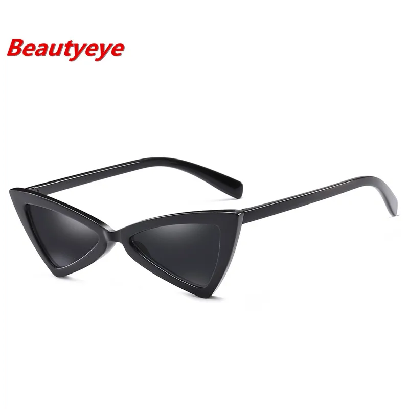 Женские винтажные солнцезащитные очки Beautyeye маленькие черные и белые в стиле
