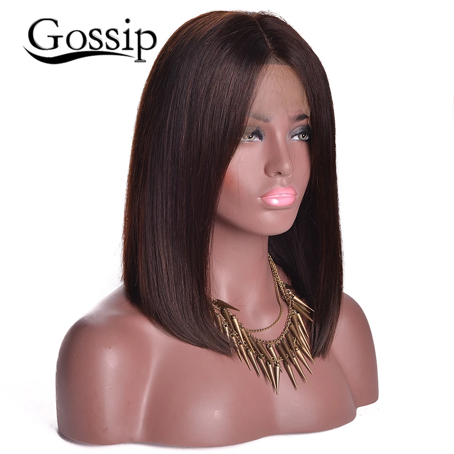 altGlueless Full Lace Human Hair Wigs For Black Women 7A Short Human Hair Bob Wigs Brazilian Straight Hair Front Lace Wigs Bob Wigs