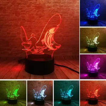 Amroe Hot 2018 3D Fishermen Go Fishing Man 7 Colorful Touch Led NightLight Bedroom Table Desk Decor Fishing Enthusiasts Gifts
Amroe Hot 2018 3D Fishermen Go Fishing Man 7 Colorful Touch Led NightLight Bedroom Table Desk Decor Fishing Enthusiasts Gifts