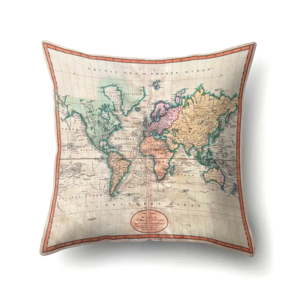 Pillow Case 45*45 Map Of The World Print Pillow Cases Linen Cotton Sofa Cushion Cover Home Decor Free Shipping
Pillow Case 45*45 Map Of The World Print Pillow Cases Linen Cotton Sofa Cushion Cover Home Decor Free Shipping