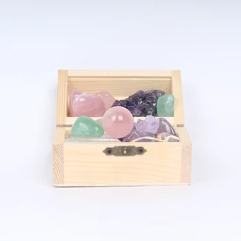Natural Crystal Wooden Box Gift Precious Crystal Box Irregular crystal with Box 180-200g Best Gifts for Festivals 1 Box
Natural Crystal Wooden Box Gift Precious Crystal Box Irregular crystal with Box 180-200g Best Gifts for Festivals 1 Box
