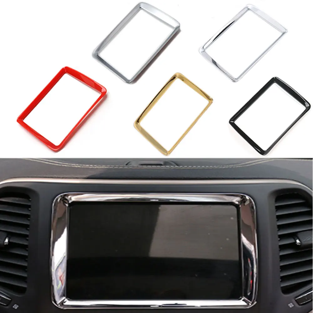 Car Dashboard Console GPS Navigation Frame Cover Trim Chrome ABS Interior Car Styling Decor Molding For Jeep Cherokee 2014-2016
Car Dashboard Console GPS Navigation Frame Cover Trim Chrome ABS Interior Car Styling Decor Molding For Jeep Cherokee 2014-2016