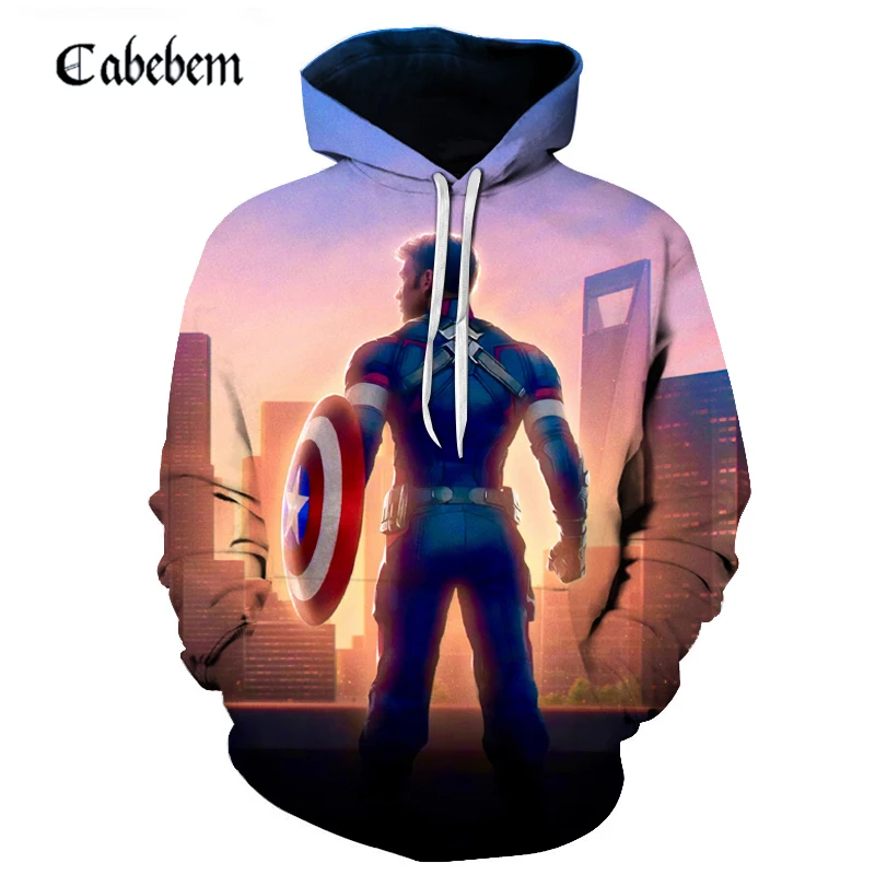 Marvel Superhero Captain America 3D Printing Hoodies Unisex Fashion Hoodies Sweatshirt Men Women Loose Coat Sportswear Asian
Marvel Superhero Captain America 3D Printing Hoodies Unisex Fashion Hoodies Sweatshirt Men Women Loose Coat Sportswear Asian